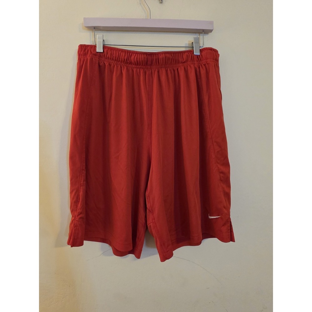 Nike Dri-Fit Shorts Boys XL Red Dri-Fit  Polyester 9.5 Inseam Basketball Shorts‎